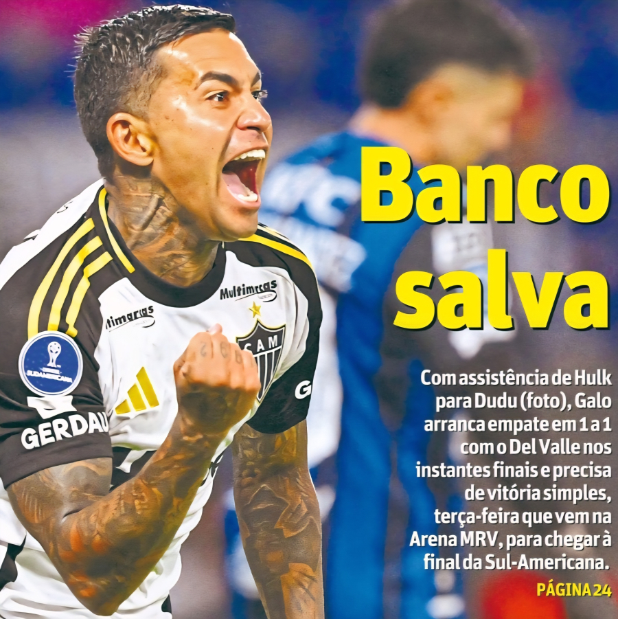 Tudo igual no jogo de ida